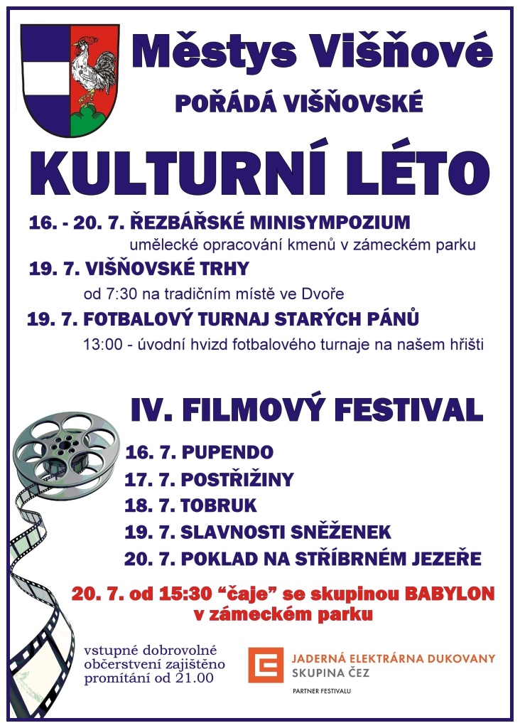 Plakát - Višňovské kulturní léto 2014